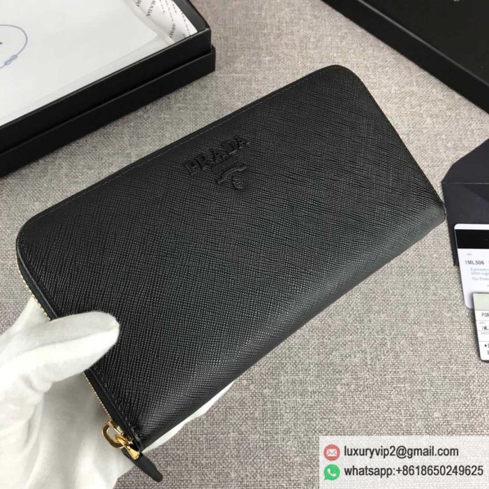 Prada Leather Zipper 1ML506 Wallets