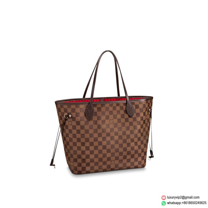 LV NEVERFULL MM medium N41358 red Shopping Bags