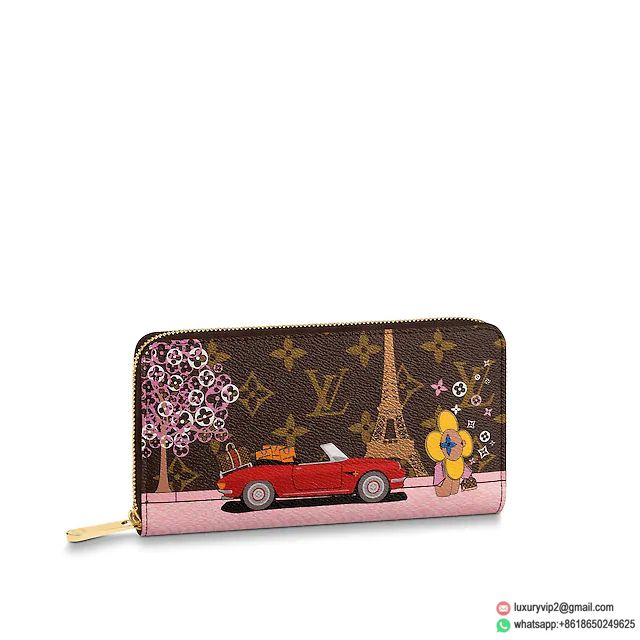 LV Pink ZIPPY M68487 Wallets