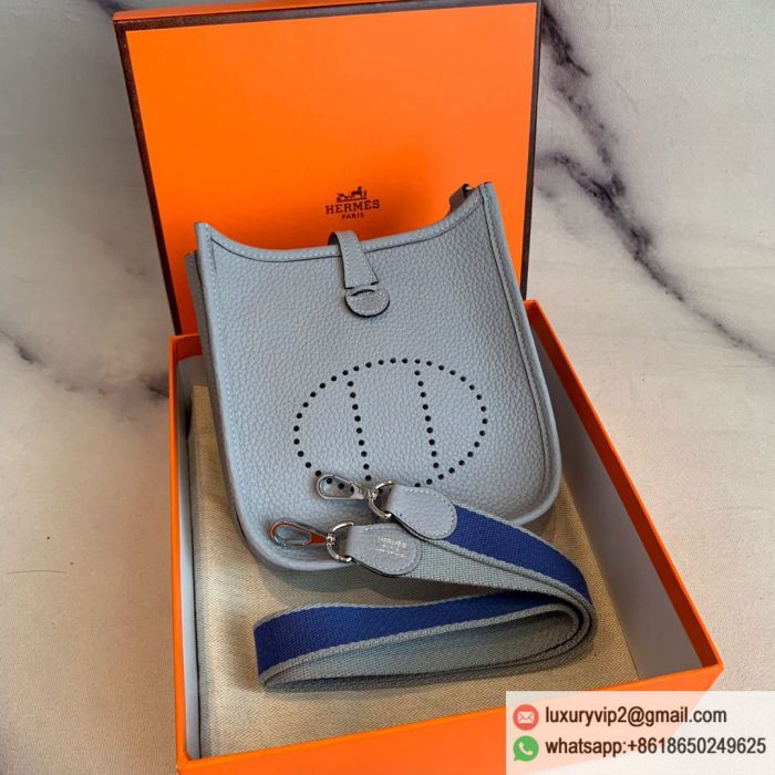 Hermes in stock Mini Evelyn 17cm togo Shoulder Bags