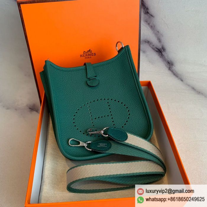 Hermes in stock Mini Evelyn 17cm togo Shoulder Bags