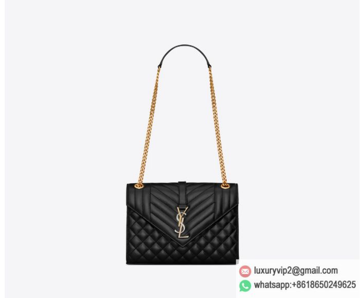 YSL ENVELOPE Medium Gold flap envelope 600185 Shoulder Bags