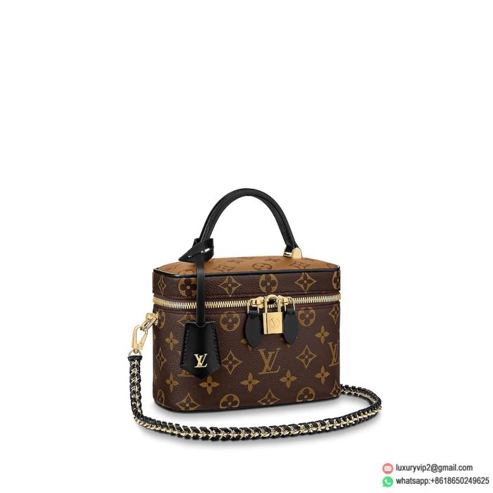 LV M45165 20 VANITY PM Small Monogram chain minaudiere Tote Bags