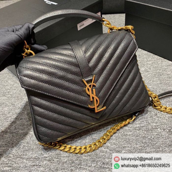 YSL MONOGRAM COLLEGE messenger 428056 Black Shoulder Bags