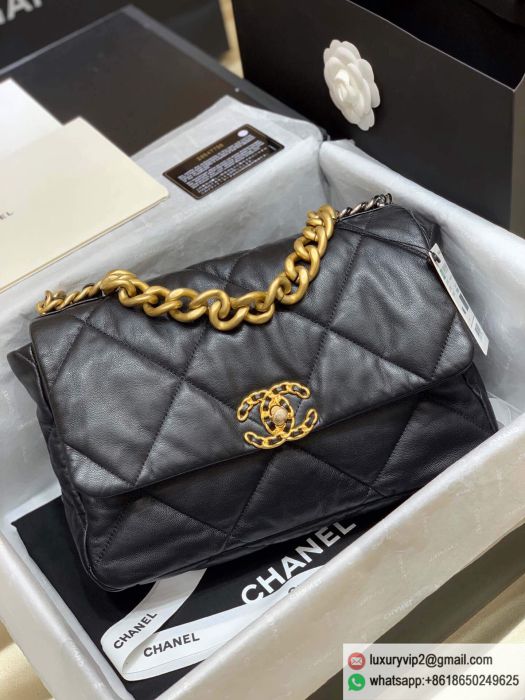 CC 19 bag Medium Chain AS1161 Black Shoulder Bags