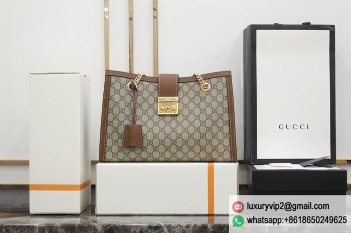 Gucci Padlock GG Medium 479197 Brown Shoulder Bags