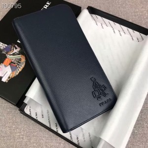 PRADA new men's single Zip Wallet