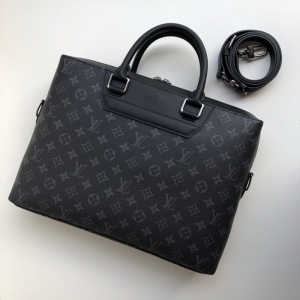 LV 2018 latest Monogram Eclipse coated canvas men's diagonal bag