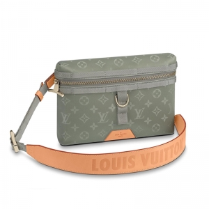 M43889 LV Messenger Small Monogram Titanium Canvas Men's bag