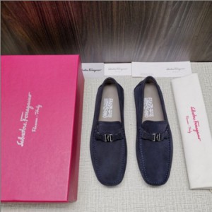 Ferragamo GANCINI Driving Moccasin Men's Shoes