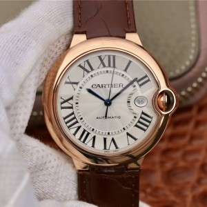 V9 Cartier Blue Balloon Automatic Mechanical Movement Rose Gold Men's watch