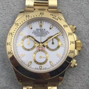 BP Rolex V5 Cosmograph Daytona 7750 fully automatic mechanical movement men's 18k yellow gold case with dense bottom