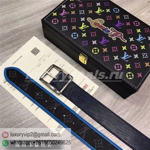 LV water ripple men's belt