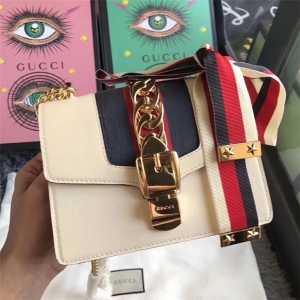 Gucci 431666 white ladies shoulder bag