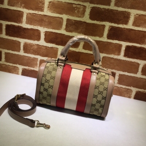 Gucci women's fabric with small classic Boston bucket bag