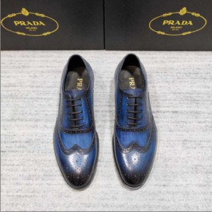 PRADA new gold label men's formal leather Shoes