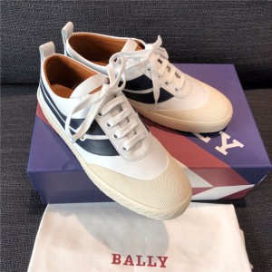 Bally SUPER SMASH ladies white solid calfskin low top sneakers