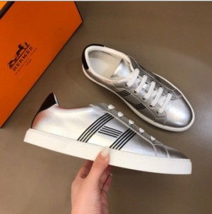 Hermes Spring/Summer 2020 Men's Avantage Silver sneakers