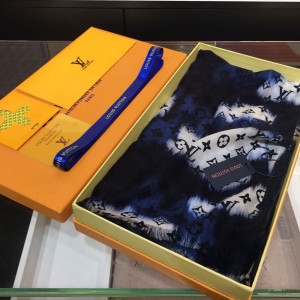 Louis Vuitton Cloud Print 100% Top Pure Cashmere Scarf