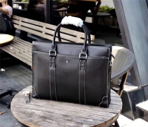 2019 New Hermes 00018-1 Black Men's Briefcase