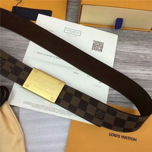 LV men's belt quality men's belt classic series double-sided belt 40mm