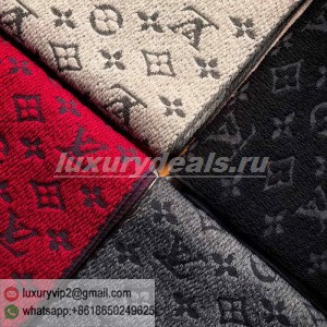 Louis Vuitton Men's Scarf Wool Scarf Monogram Woven Pattern