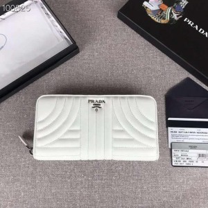 PRADA Women's Single Zip Wallet