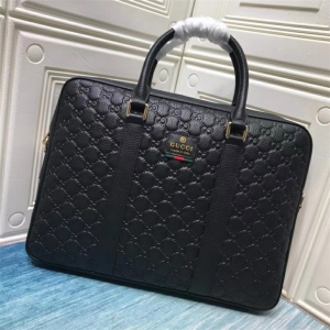 Gucci 2004-1 Men's Black Briefcase