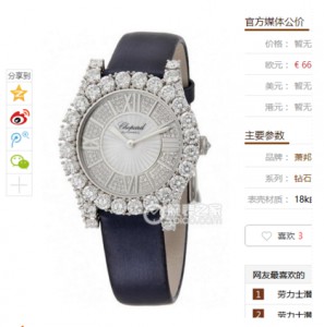 MC Chopard Diamond watch