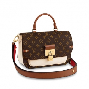 LV color-blocking buckle female bag