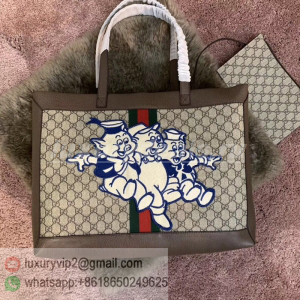 Gucci Ophidia three little pigs mascot women large shoulder bag