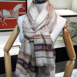 Dior scarf Dior plaid and 100% top pure cashmere scarf