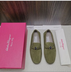 Ferragamo GANCINI Driving Moccasin Men's Shoes