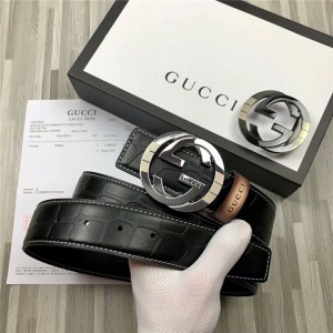 Gucci belt double-sided usable belt with double buckle men's belt 38mm