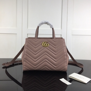 Gucci Marmont herringbone pattern quilted leather ladies dual-use portable diagonal bag