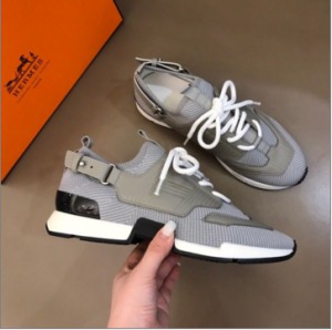 Hermes H calf leather 2020 men's sneakers