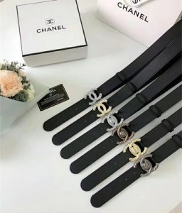 Chanel width 3.0CM full grain soft calfskin double-sided soft belt