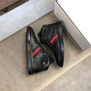 Gucci water-dyed sheepskin lining men's Shoes